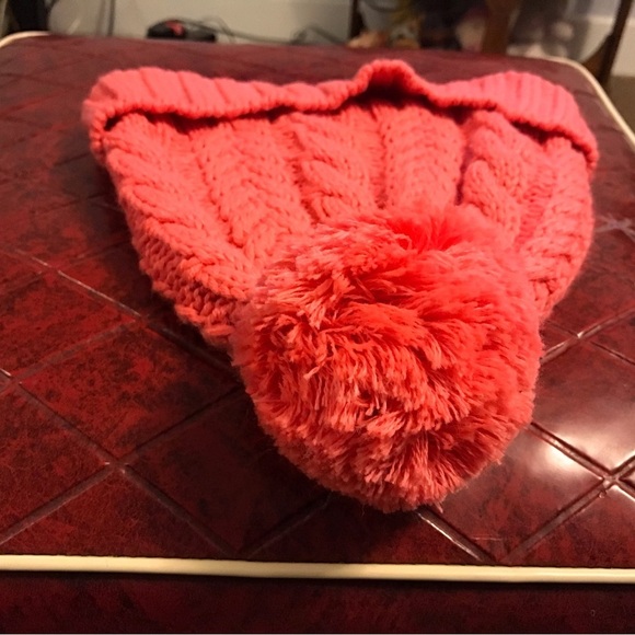 Smartwool Women's Isto Retro Beanie Merino Wool PomPom Tangarine - Picture 4 of 7